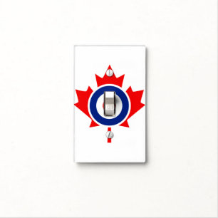 Canadian Maple Leaf Roundel Mod CANADA Light Switch Cover