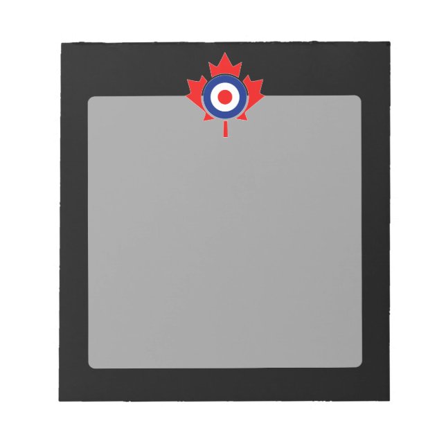 Canadian Maple Leaf Roundel Mod CANADA Notepad (Front)