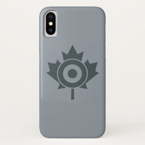 Canadian Maple Leaf Roundel Mod iPhone X Case