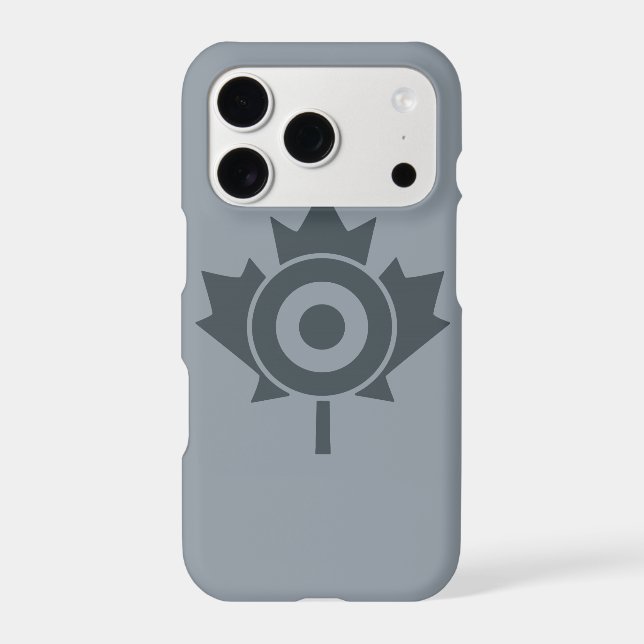 Canadian Maple Leaf Roundel Mod symbol Iphone Case (Back)