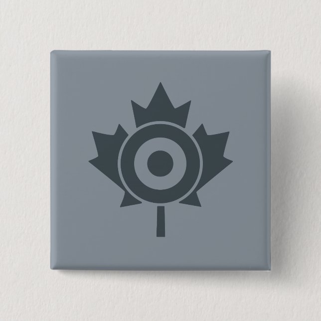 Canadian Maple Leaf Roundel Mod Tag Button (Front)