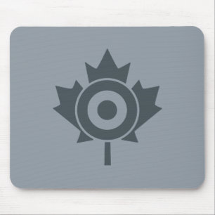 Canadian Maple Leaf Roundel Mod Tag Mouse Pad