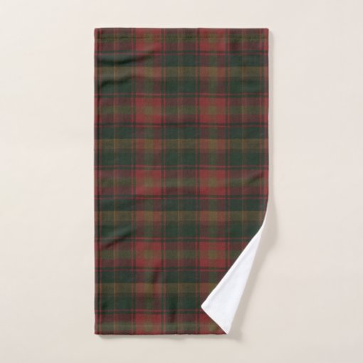 Canadian Maple Leaf Tartan Bath Towel Set Zazzle