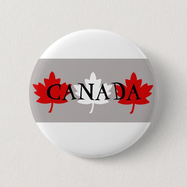 Canadian Maple Leafs Pinback Button (Front)