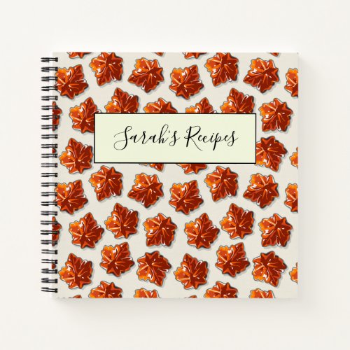Canadian Maple Syrup Candy Pattern Notebook