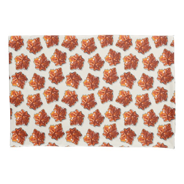 Canadian Maple Syrup Candy Pattern Pillow Case (Front)