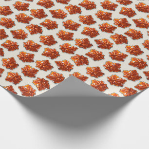 Canadian Maple Syrup Candy Pattern Wrapping Paper