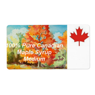 Canadian Maple Syrup Label