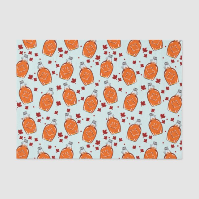 Canadian Maple Syrup Pattern Tissue Paper (Front)