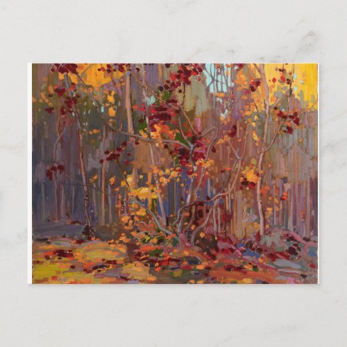Canadian Maple Tree Painting by Tom Thomson Postcard