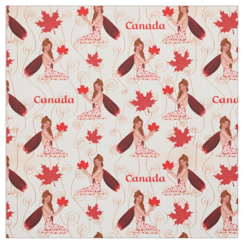 Canadian Mapleleaf Fairy on Light Fabric
