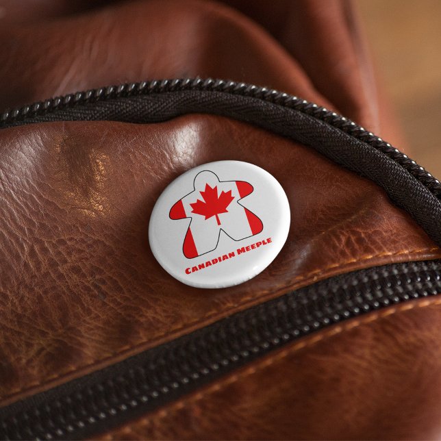 Canadian Meeple Button (Creator Uploaded)