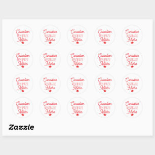 Canadian Menopause Militia Classic Round Sticker