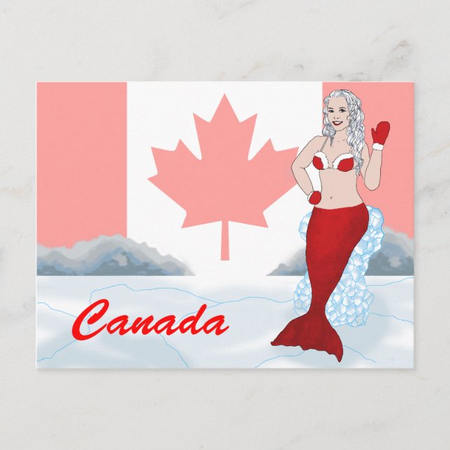 Canadian mermaid postcard (Front)