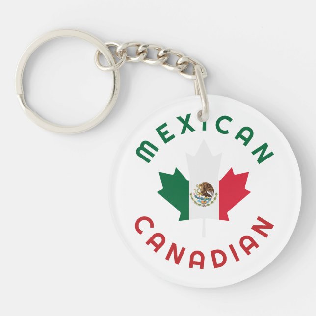 Canadian Mexican Roots  Keychain (Front)
