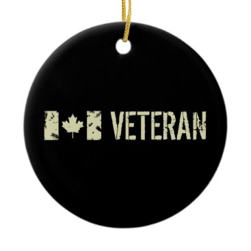 Canadian Military Veteran Ceramic Ornament Canadian Military Veteran Ceramic Ornament