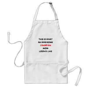 canadian mom, awesome adult apron