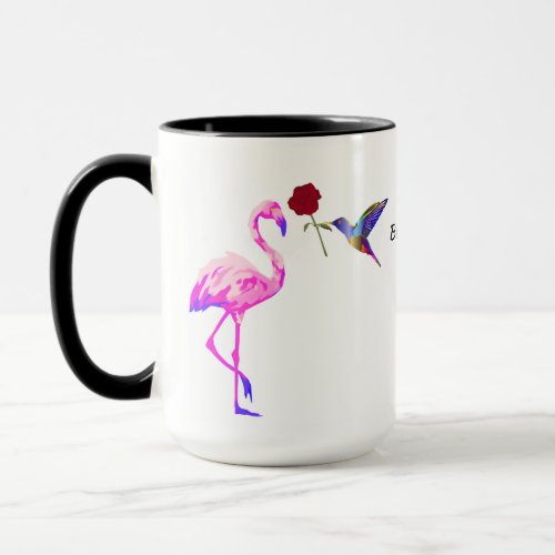 Canadian Moms Delight Flamingo  Hummingbird  Mug