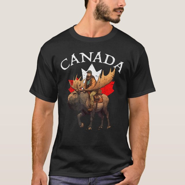 Canadian Moose Canada Souvenir Canada T-Shirt (Front)
