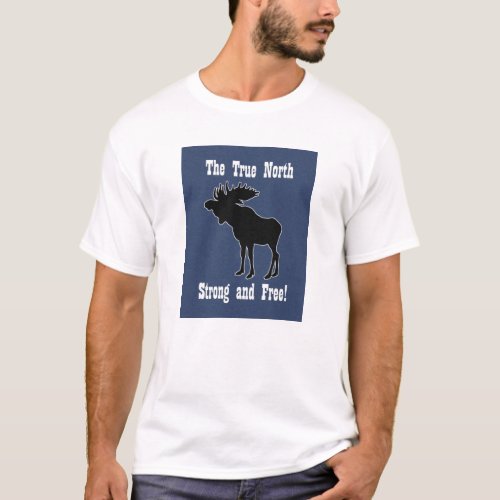 Canadian Moose T_shirt Canada Woodland Moose