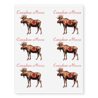 Canadian Moose Temporary Tattoos