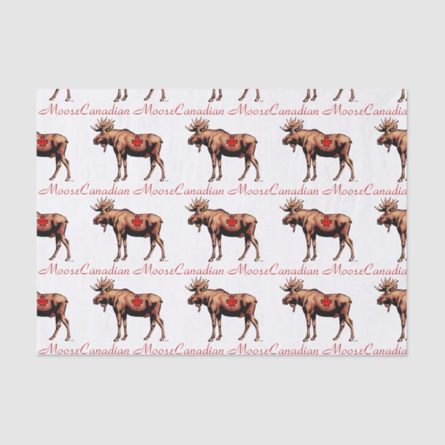 Canadian Moose Tissue Paper (Front)