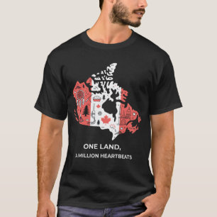 Canadian Mosaic Tee: Maple & Cultural Icons T-Shirt