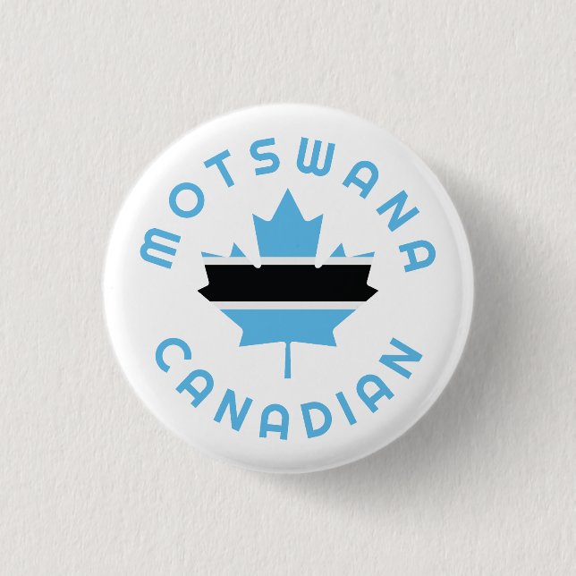 Canadian Motswana  Roots Button (Front)