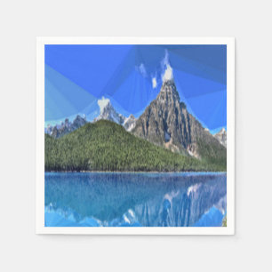 Canadian mountain view napkins