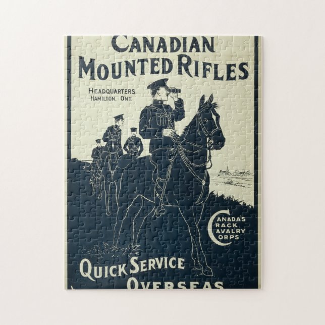 Canadian Mounted Rifles Jigsaw Puzzle (Vertical)