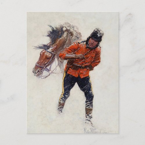 Canadian Mountie by Philip R Goodwin Postcard