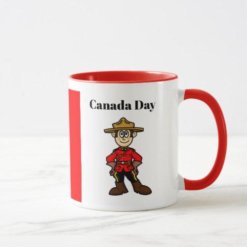 Canadian Mountie Canada Day Mug