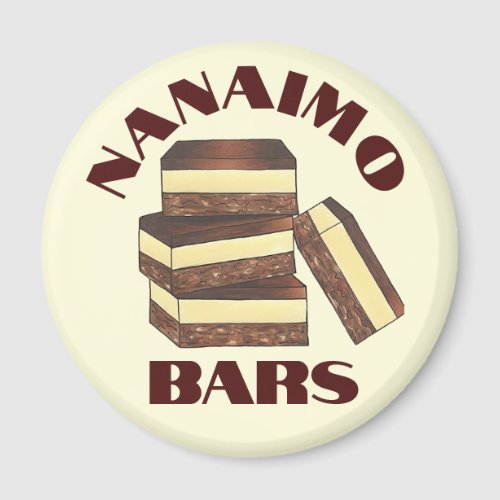 Canadian Nanaimo Bars Canada British Columbia Food Magnet