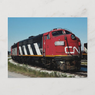 Canadian National FP-7 a+a set, No. 9165, Toronto, Postcard