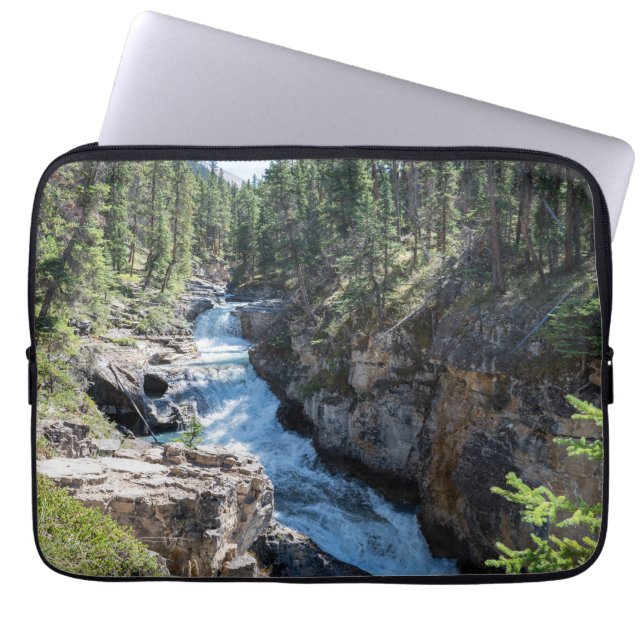 Canadian National Park, Stanley Falls Laptop Sleeve (Front)