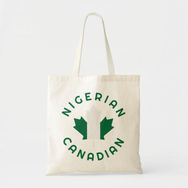 Canadian Nigerian  Roots Tote Bag (Front)