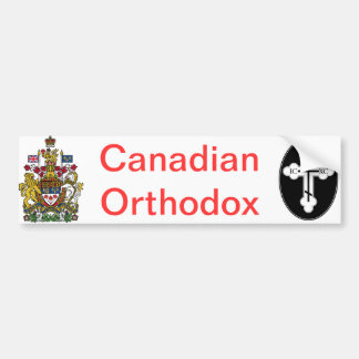 Canadian Orthodox T-Shirts and More... Bumper Sticker