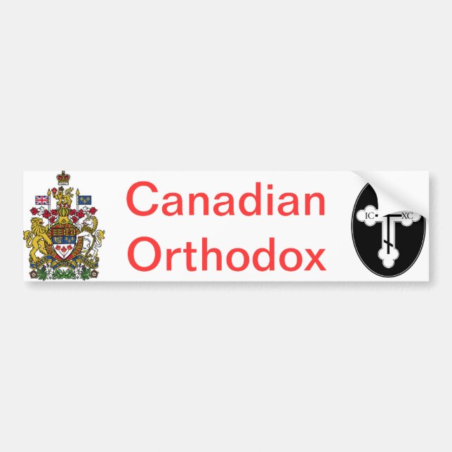Canadian Orthodox T-Shirts and More... Bumper Sticker (Front)