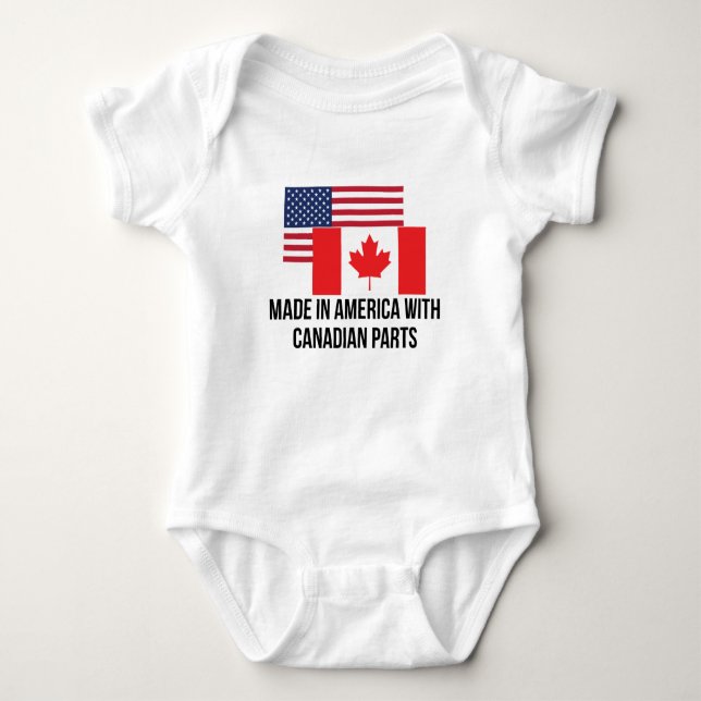 Canadian Parts Baby Bodysuit (Front)