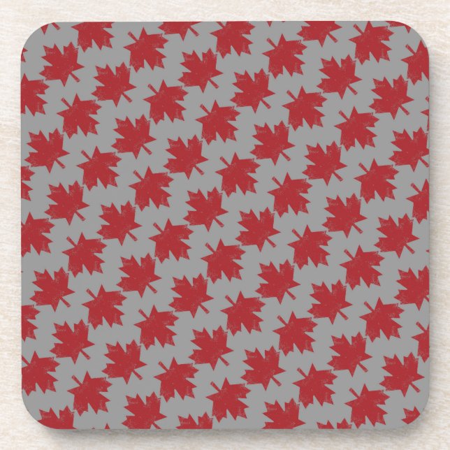 Canadian Pattern Beverage Coaster (Front)