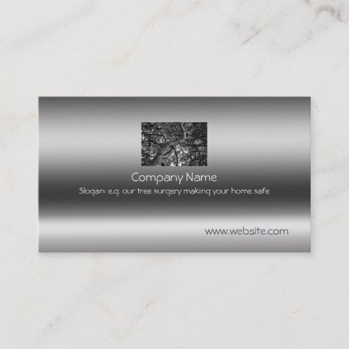Canadian Pine, Fine Art on metallic-effect Business Cards
