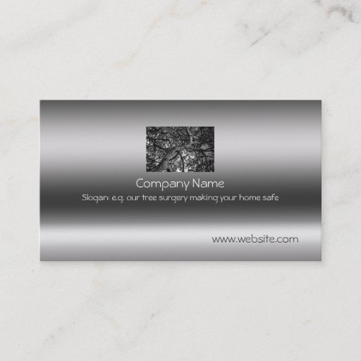 Customizable Canadian Pine, Fine Art on metallic-effect Business Cards