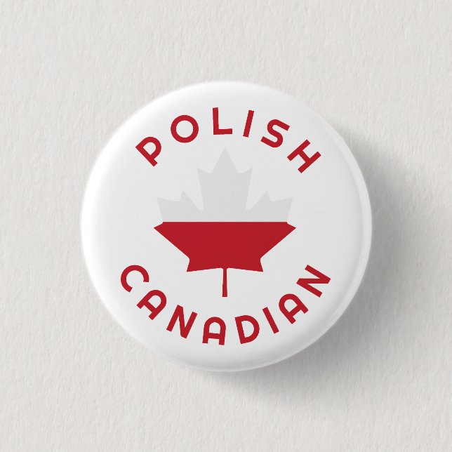 Canadian Polish   Roots Button (Front)