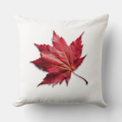 Canadian Pride Maple Leaf Print Decorative Pillow
