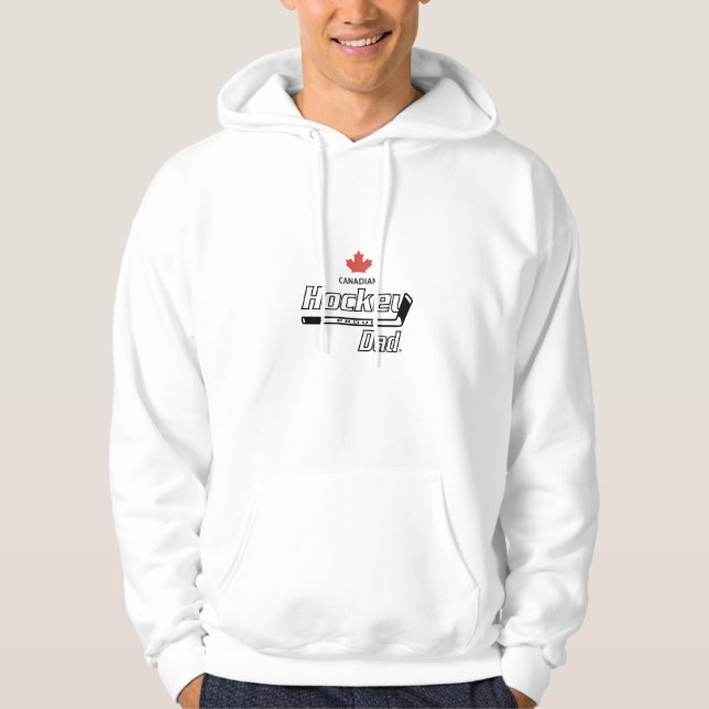 Canadian Proud Hockey Dad Hoodie (Front)