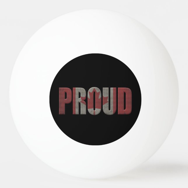 Canadian proud Ping-Pong ball (Front)
