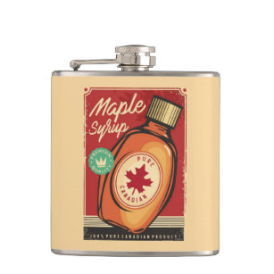 Canadian Pure Maple Syrup Canada Day Flask