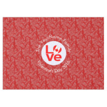 Canadian Red LOVE Flag Personalized