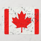 Canadian Red Maple Leaf CANADA Peeling Paint Print (Front/Back)