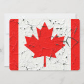 Canadian Red Maple Leaf CANADA Peeling Paint Print (Front)